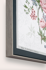 Laura Ashley Tapestry Floral Wall Art Box Frame Canvas