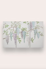 Laura Ashley Wisteria Set of 3 Canvas Wall Art
