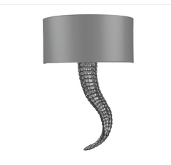 David Hunt Lighting Brutus Wall Light Right Hand Pewter BRU07R