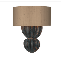 David Hunt Lighting Botany Single Wall Light In Verdigris Comes With Bespoke Shade