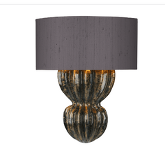 David Hunt Lighting Botany Single Wall Light Black and Gold Comes With Shade