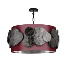 David Hunt Lighting Planet 4 Light Pendant In Blue And Gold Comes With Bespoke Shade