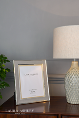 Laura Ashley Harrison Photo Frame Pale Charcoal Linen 8x10 Inch