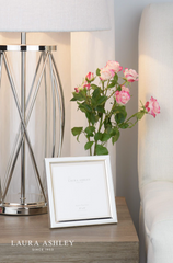 Laura Ashley Steynton Photo Frame Polished Silver 5x5 Inch