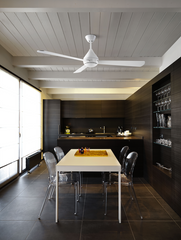 Tupai Ceiling Fan Satin Nickel White LEDS C4 Forlight