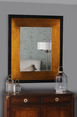 Laura Ashley Cara Large Rectangle Mottled Bronze Mirror 114 X 94cm