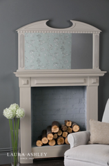 Laura Ashley Rossett Over Mantle Mirror Grey 70 X 120cm