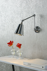 David Hunt Lighting Hackney Polished Chrome Wall Light