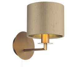 The Light Shade Studio Rex Wall Light Bronze With Bespoke Shades