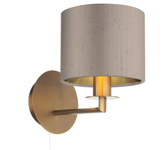 The Light Shade Studio Rex Wall Light Bronze With Bespoke Shades
