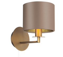 The Light Shade Studio Rex Wall Light Bronze With Bespoke Shades