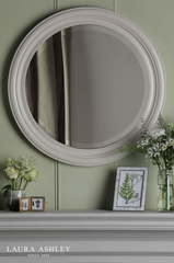 Laura Ashley Tate Mirror Distressed Wood 60 X 60cm