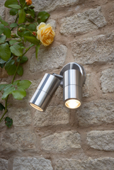 Ortega Outdoor 2 Light Spotlight Aluminium IP65