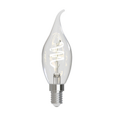 (Pack of 6) LED SES/E14 Candle Light Bulb (Lamp) 4.6w 470lm 2700k Flame Tip