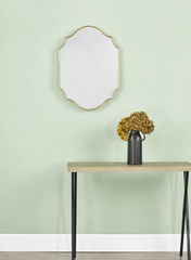 Ruggiero Rectangle Mirror With Gold Detail 70 x 50cm