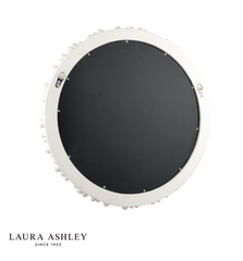 Laura Ashley Romsey Mirror Matt White 65cm