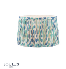 Joules Folly Blue Cotton Tapered Drum Shade 30cm