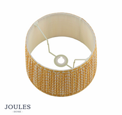 Joules Folly Yellow Cotton Tapered Drum Shade 40cm