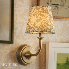 Joules Apsley Rechargeable Wall Light Pheasant Print Green Shade