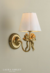 Laura Ashley Larkfield Wall Light Antique Gold With Shade
