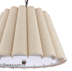 Laura Ashley Holwell 2 Light Pendant Antique Bronze With Shade