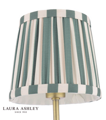 Laura Ashley Denwick Wall Light Matt Antique Brass and Green Shade