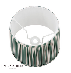 Laura Ashley Denwick Green Cotton Tapered Drum Shade 30cm/12 inch