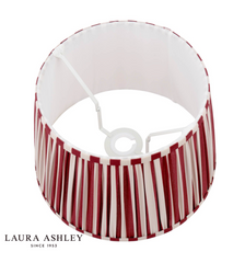 Laura Ashley Denwick Red Cotton Tapered Drum Shade 30cm/12 inch