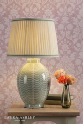 Laura Ashley Stannard Table Lamp Green Ceramic With Shade