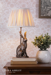 Laura Ashley Hare Table Lamp Antique Bronze With Shade