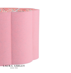 Laura Ashley Loveston Pink Cotton Scalloped Shade 38cm