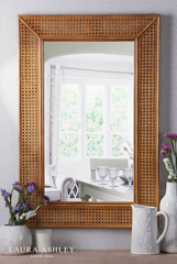 Laura Ashley Bayden Mirror Rattan 91 X 61cm