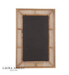 Laura Ashley Bayden Mirror Rattan 91 X 61cm