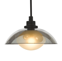 Kadience 3 Light Cluster Pendant Satin Black and Smoked Glass