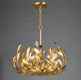 Ercilia 5 Light Pendant Gold Leaf
