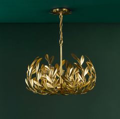 Ercilia 5 Light Pendant Gold Leaf