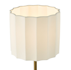 Noura Table Lamp Antique Bronze and Ivory With Shade