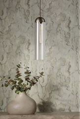 Anouk Single Pendant Antique Brass and Glass