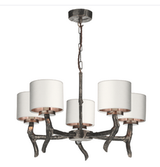 David Hunt Lighting Joshua Ceiling 5 Light JOS0599 with Shades