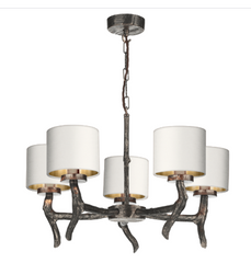 David Hunt Lighting Joshua Ceiling 5 Light JOS0599 with Shades