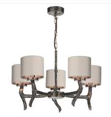 David Hunt Lighting Joshua Ceiling 5 Light JOS0599 with Shades