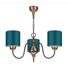 David Hunt Lighting Garbo 3 Light Pendant Bronze Bespoke