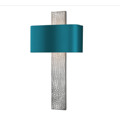 David Hunt Lighting Croc Pewter Wall Light CRO0799 Bespoke Shade