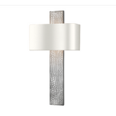 David Hunt Lighting Croc Pewter Wall Light CRO0799 Bespoke Shade