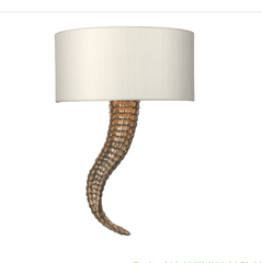 David Hunt Lighting Brutus Wall Light Right Hand Bronze BRU0700R