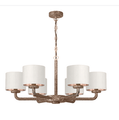 David Hunt Lighting Sloane 6LT Pendant Bronze with Shades SLO0600