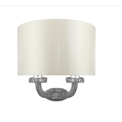 David Hunt Lighting Sloane Wall Washer Pewter SLO3099 With Shade