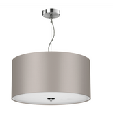 Renoir Silk Shade Pendant with Glass Diffuser 40cm REN10