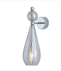 Ebb & Flow Smykke Wall Lamp, Silver Finish Various Colours