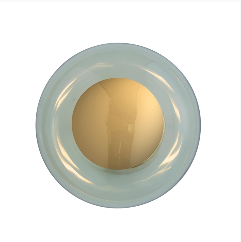 Horizon Bathroom Glass Ceiling / Wall Light Ø36cm Gold IP44